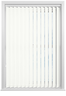 Trinity (Blackout), Cotton White - Vertical Blind